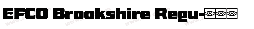 EFCO Brookshire Regu字体转换